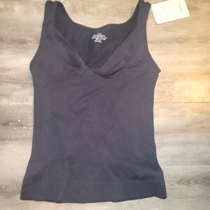 Bobbie Brooks Wear Your Own Bra Shaping cami-black- womens 2x‎